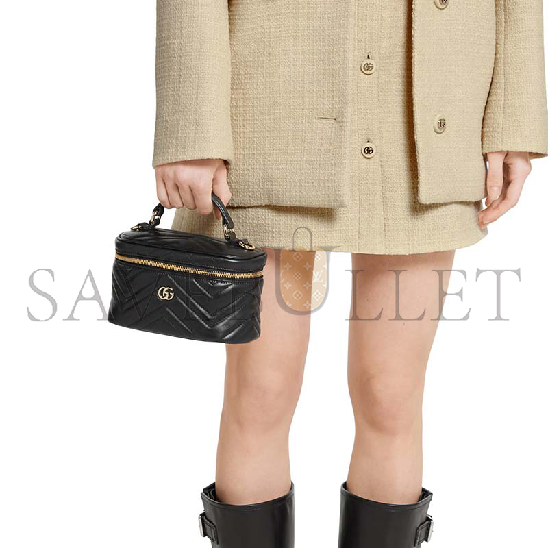 GUCCI GG MARMONT MINI VANITY BAG 837454 (19*11.5*9cm) GUCCI GG MARMONT MINI VANITY BAG 837454 (19*11.5*9cm)